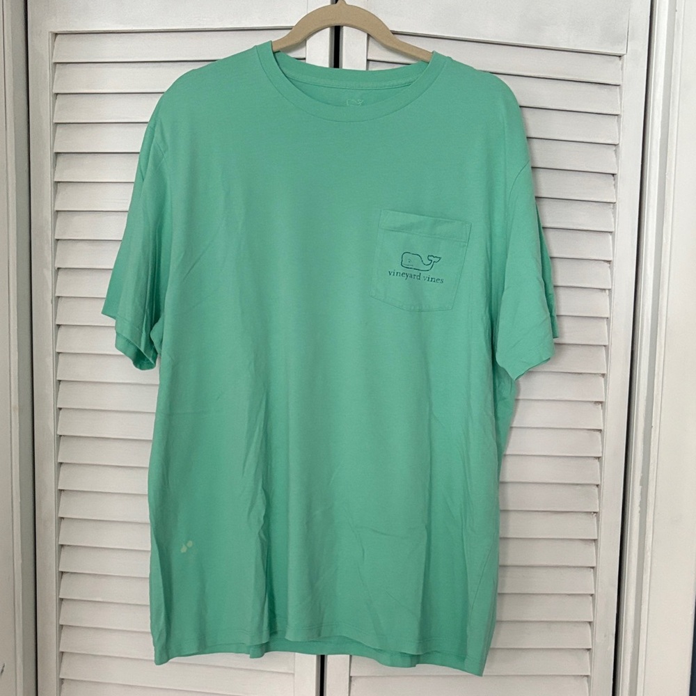 Vineyard Vines Men's Pocket Tee in Mint